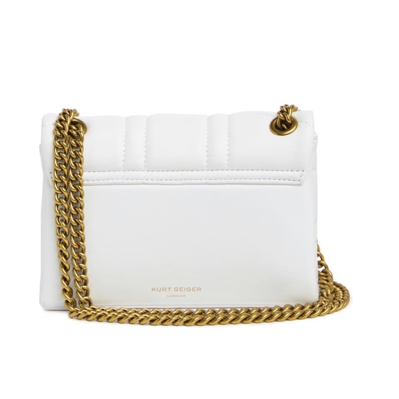 Kurt Geiger London Leather Mini Kensington UJ Bag in White NWT - Picture 5 of 8